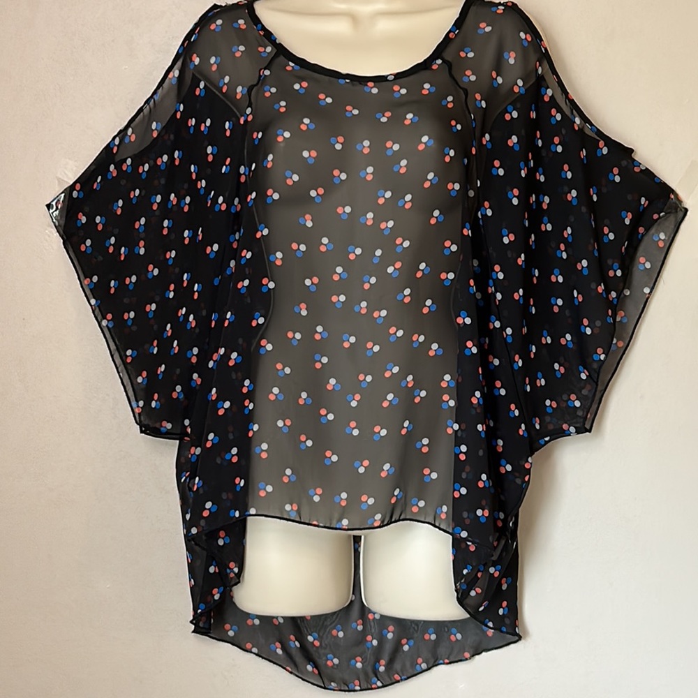 CARRIE ALLEN | SHEER TUNIC | LG | OVERSIZED